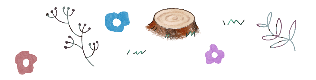 切り株のイラスト